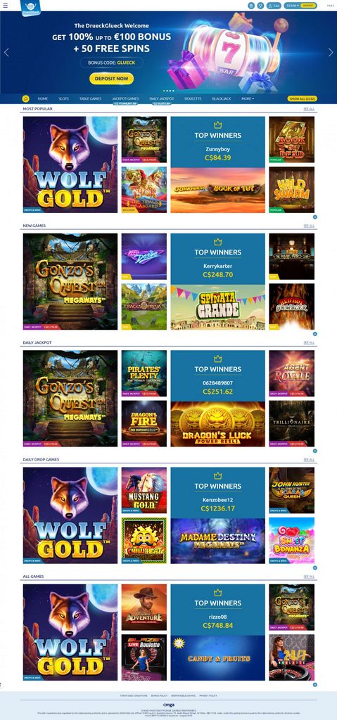 Druckgluck Casino Testberichte 2025 – Sichern Sie sich hier einen 300-Euro-Bonus Druckgluck Casino Testberichte 2025 – Sichern Sie sich hier einen 300-Euro-Bonus